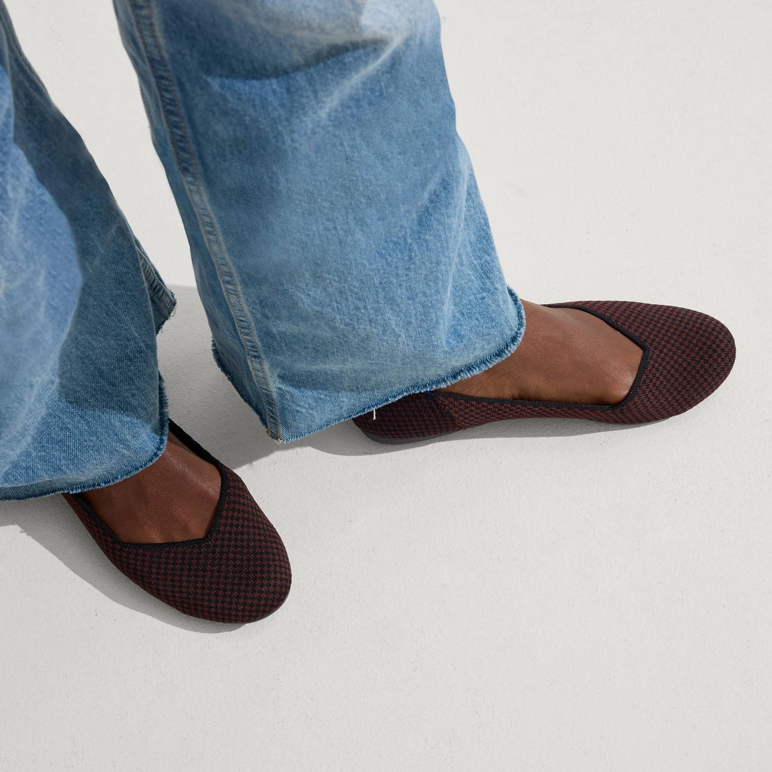 Rothy's The Flat - Bittersweet Micro Check 2 Rothy's The Flat - Bittersweet Micro Check - Image 2