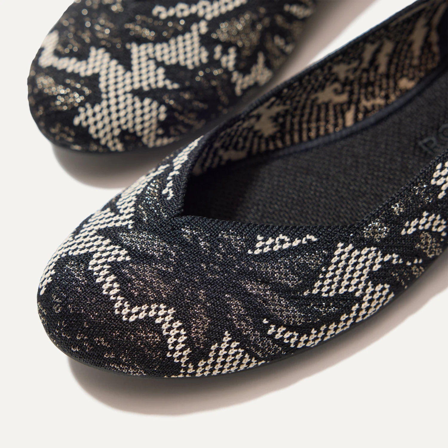 Rothy's The Flat - Black Chantilly 2 Rothy's The Flat - Black Chantilly - Image 2