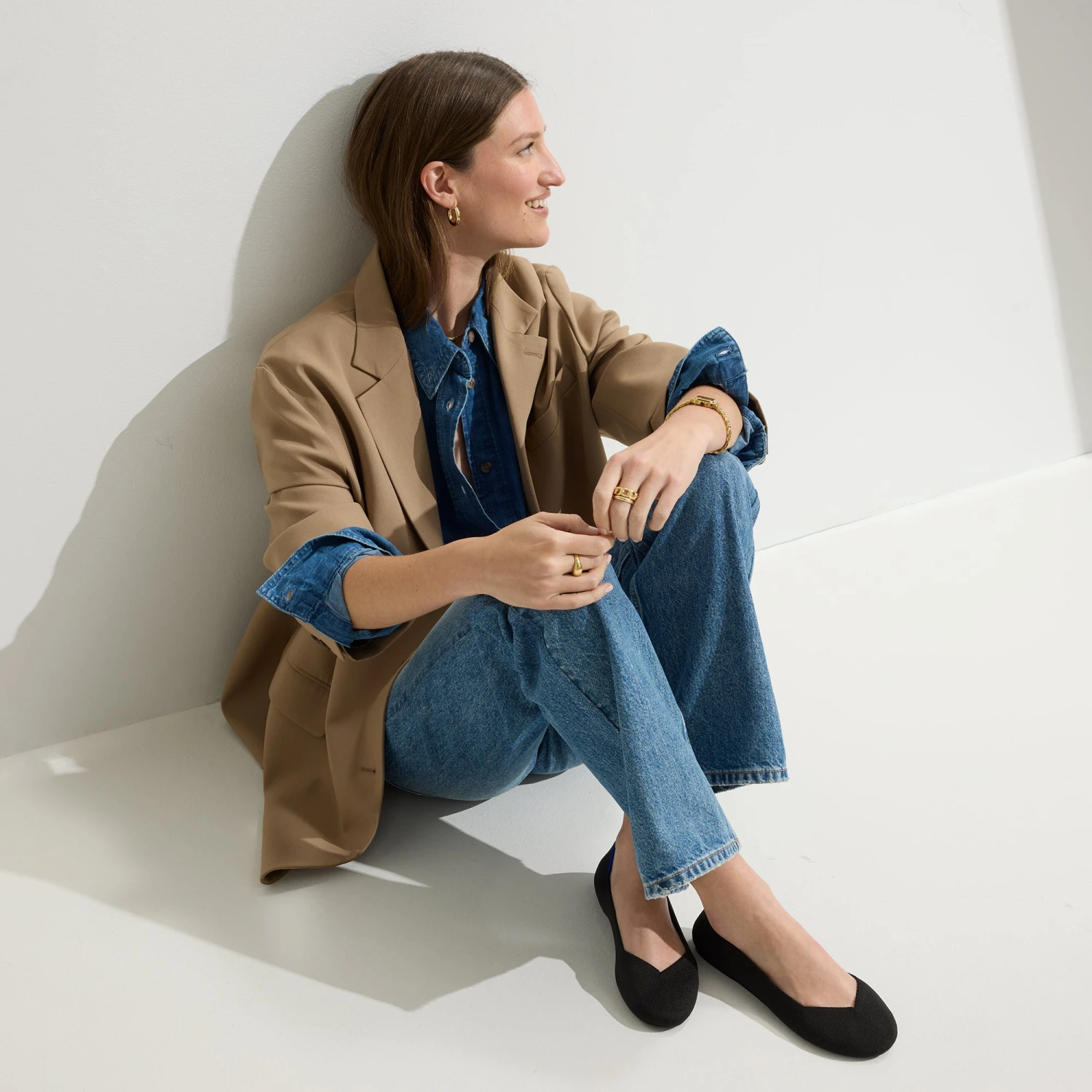 Rothy's The Flat - Black Solid 2 Rothy's The Flat - Black Solid - Image 2