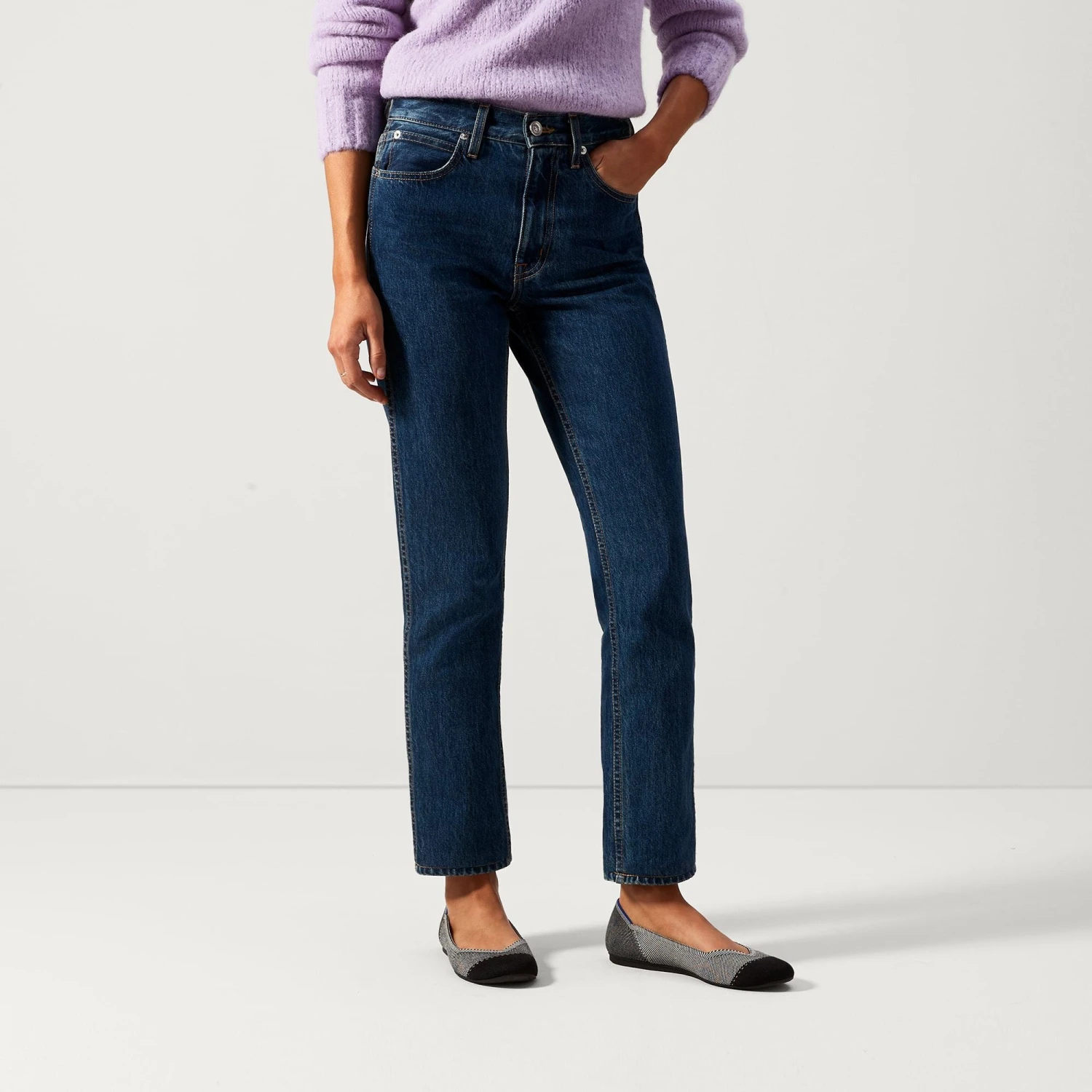 Rothy's The Flat - Grey Mist Captoe 3 Rothy's The Flat - Grey Mist Captoe - Image 3