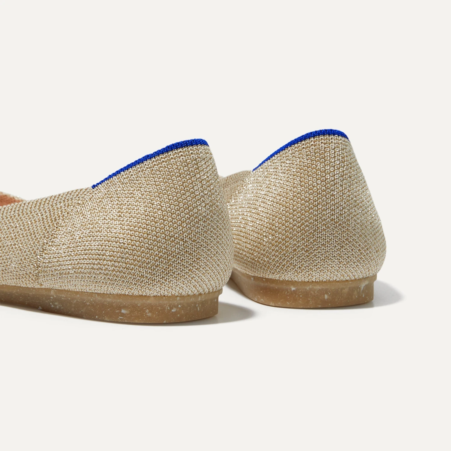 Rothy's The Flat - Light Gold Metallic 7 Rothy's The Flat - Light Gold Metallic - Image 7