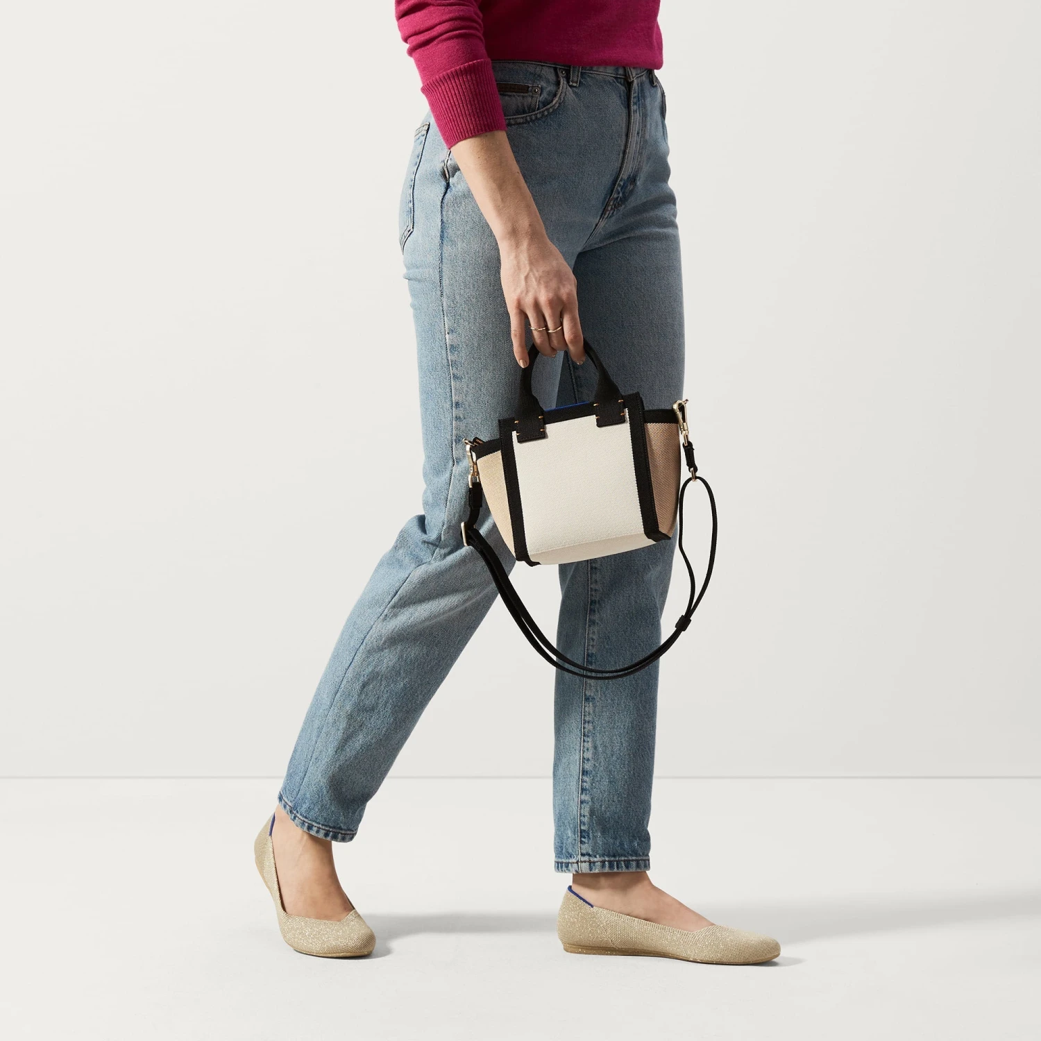 Rothy's The Flat - Light Gold Metallic 3 Rothy's The Flat - Light Gold Metallic - Image 3