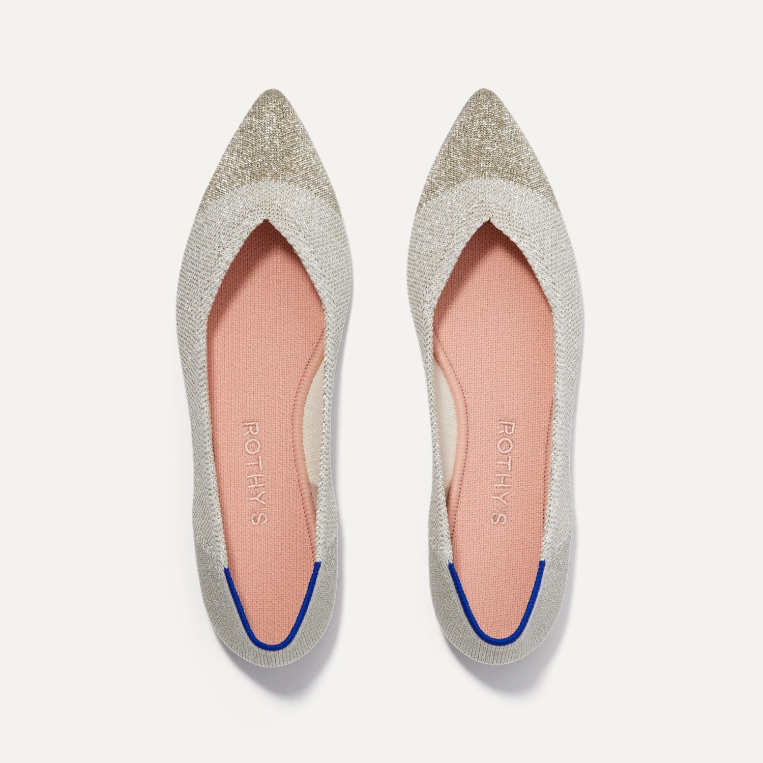 Rothy's The Point - Diamond Metallic 1 Rothy's The Point - Diamond Metallic