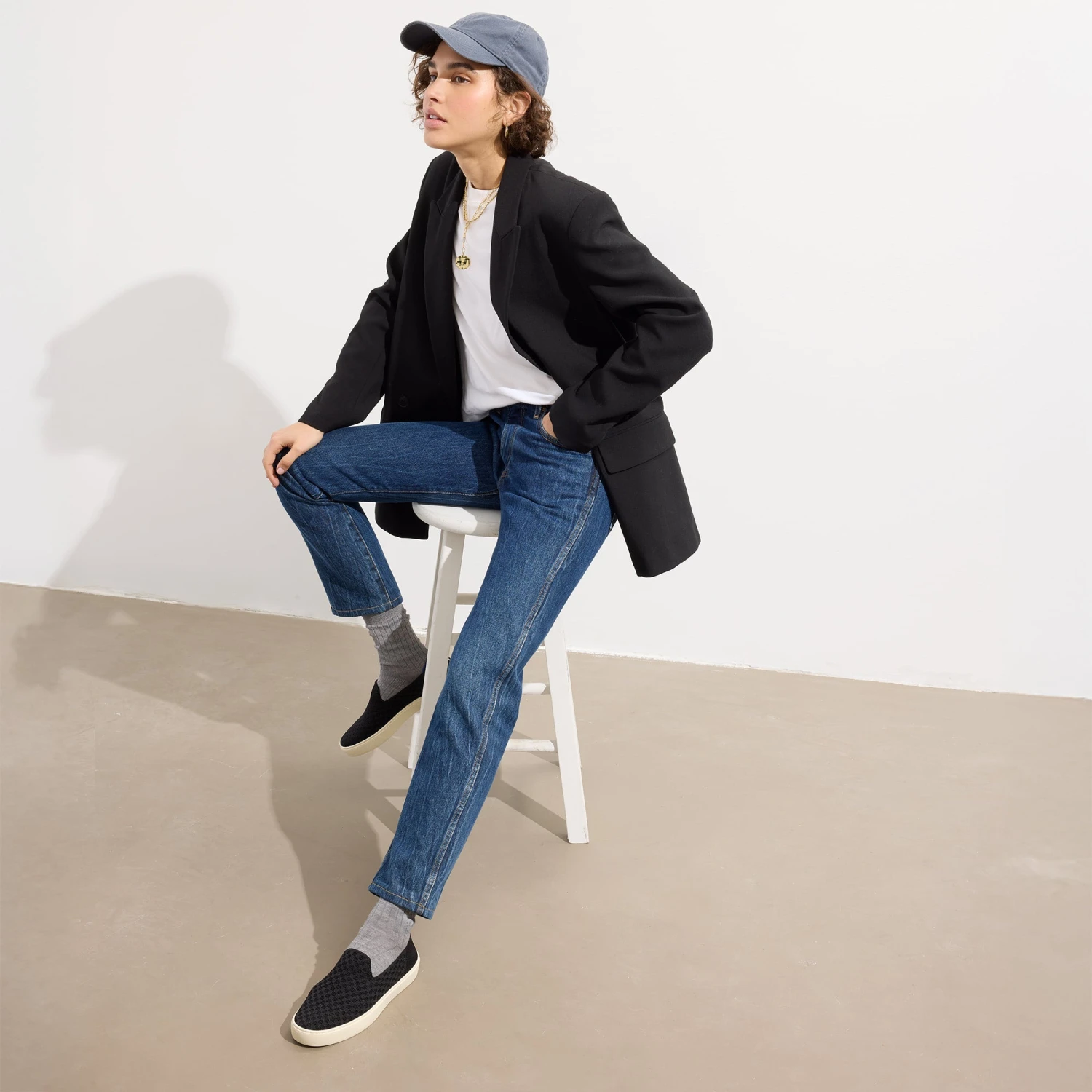 Rothy's The Original Slip On Sneaker - Black Sand 4 Rothy's The Original Slip On Sneaker - Black Sand - Image 4