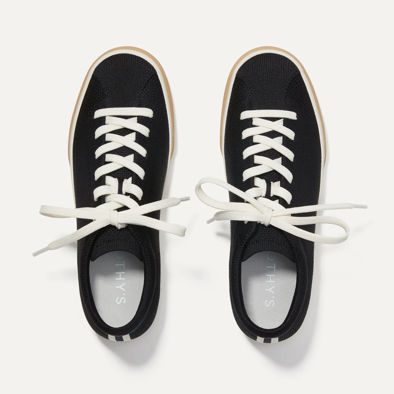 Rothy's The Lace Up Sneaker - Black 4 Rothy's The Lace Up Sneaker - Black - Image 4