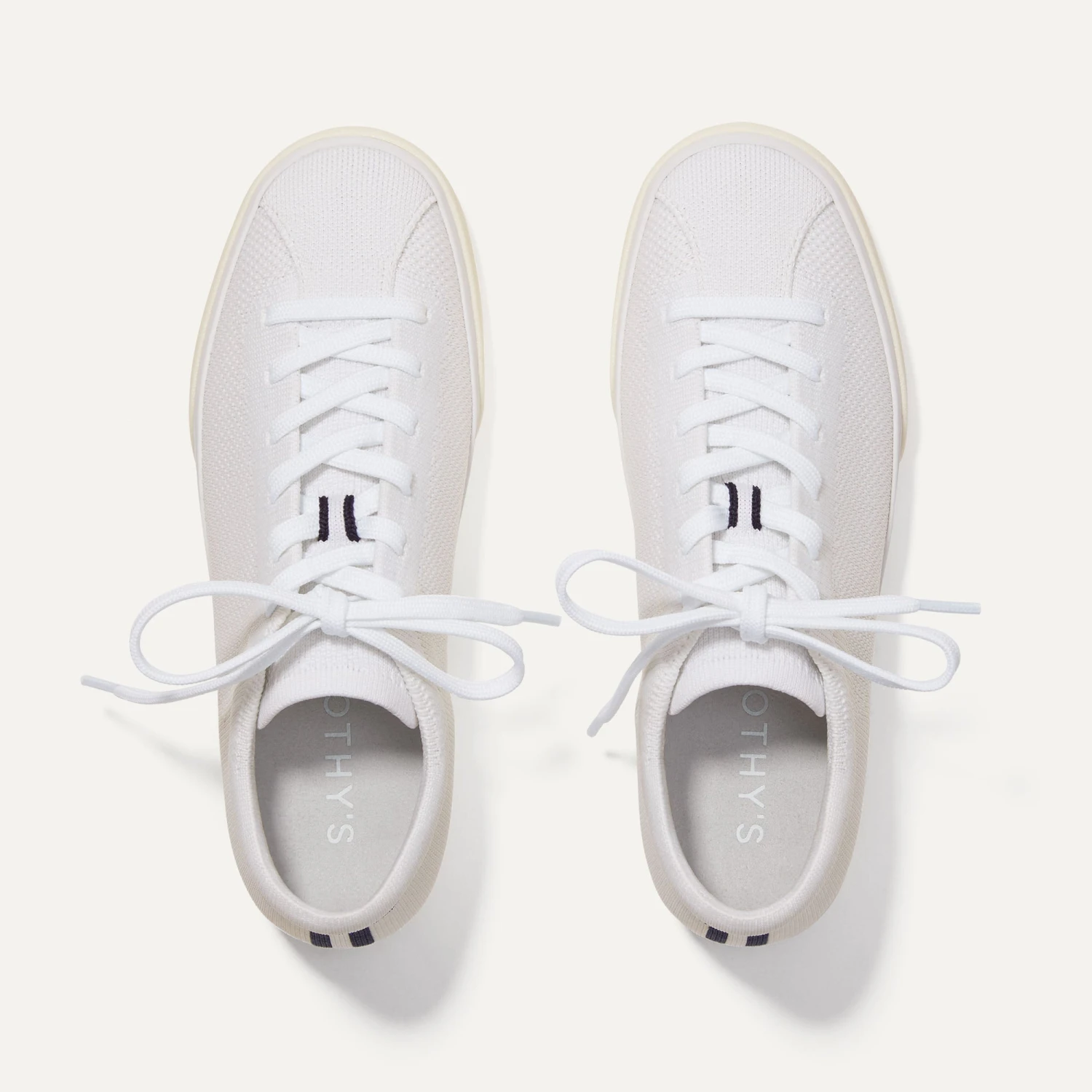 Rothy's The Lace Up Sneaker - Bright White 4 Rothy's The Lace Up Sneaker - Bright White - Image 4