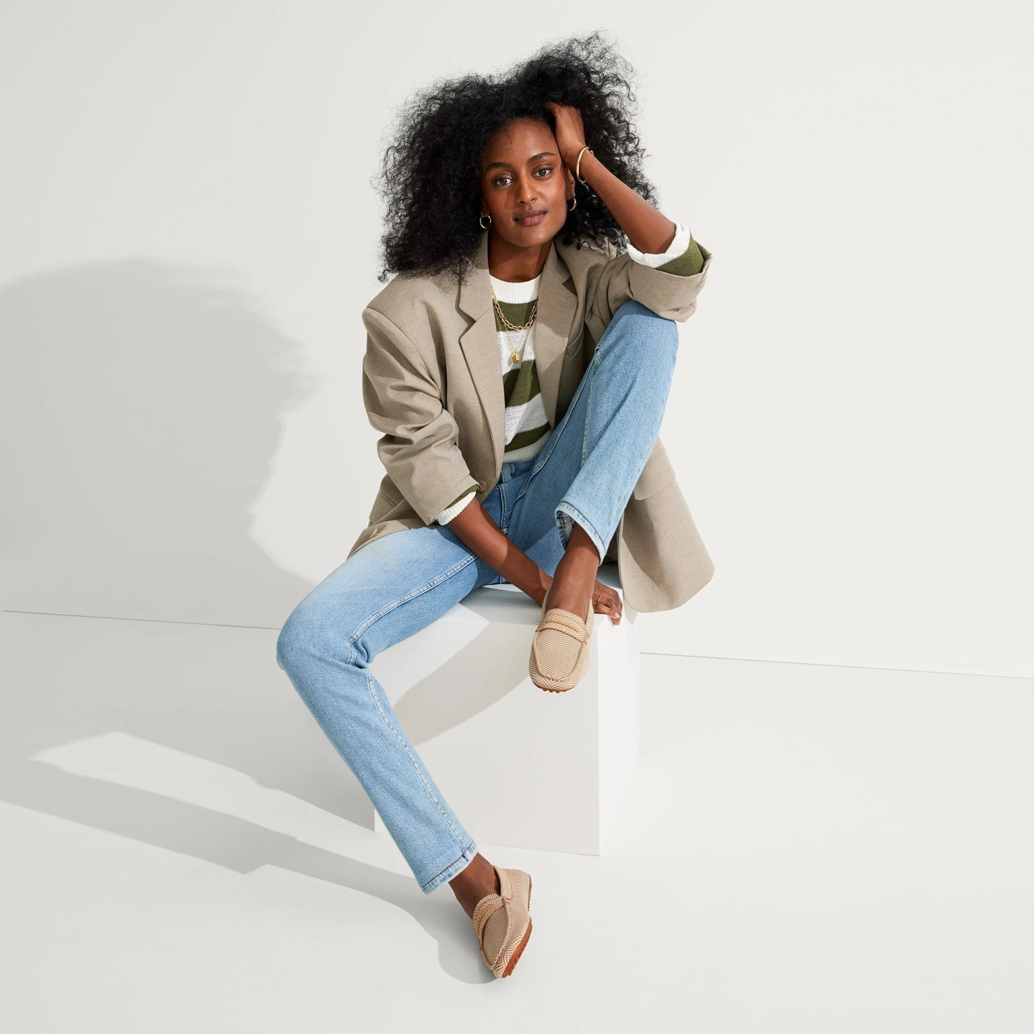 Rothy's The Driver - Tan Herringbone 4 Rothy's The Driver - Tan Herringbone - Image 4