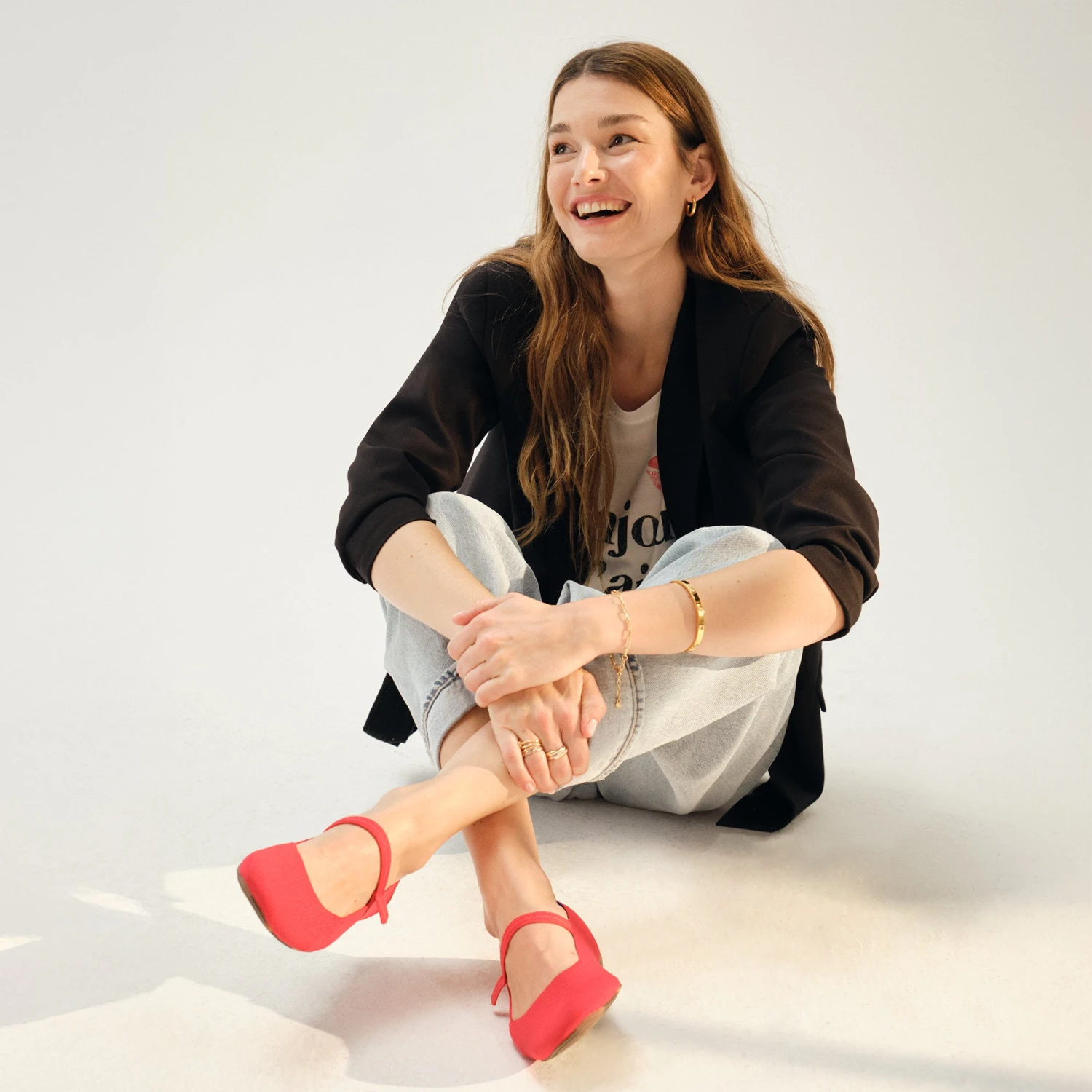 Rothy's The Square Mary Jane - Lollipop Red 3 Rothy's The Square Mary Jane - Lollipop Red - Image 3