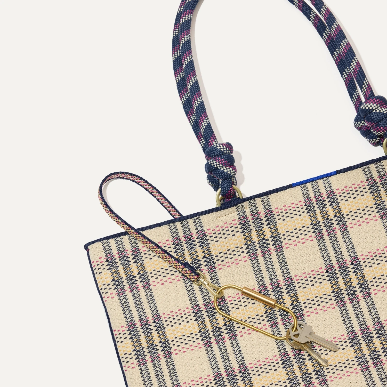 Rothy's The Lightweight Tote - Spring Plaid 8 Rothy's The Lightweight Tote - Spring Plaid - Image 8