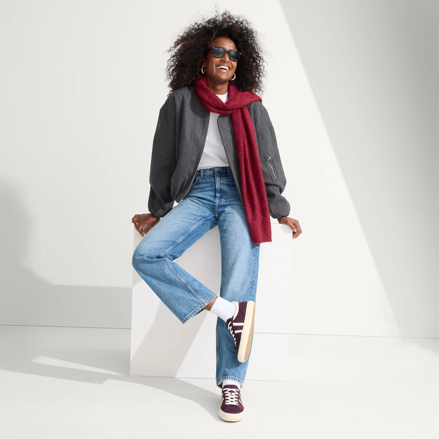 Rothy's The Women's RS02 Sneaker - Burgundy Blitz 3 Rothy's The Women's RS02 Sneaker - Burgundy Blitz - Image 3