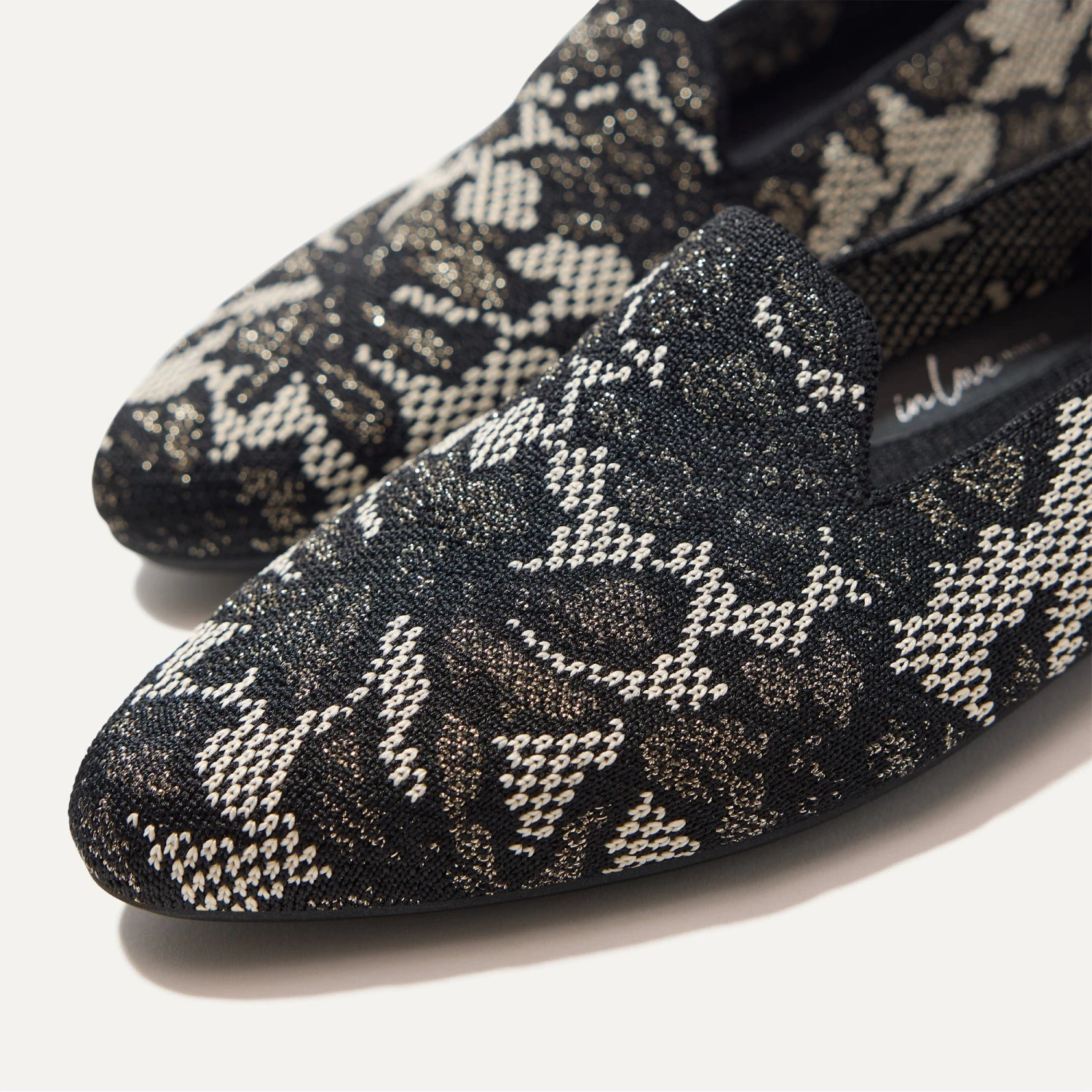 Rothy's The Almond Loafer - Black Chantilly 2 Rothy's The Almond Loafer - Black Chantilly - Image 2