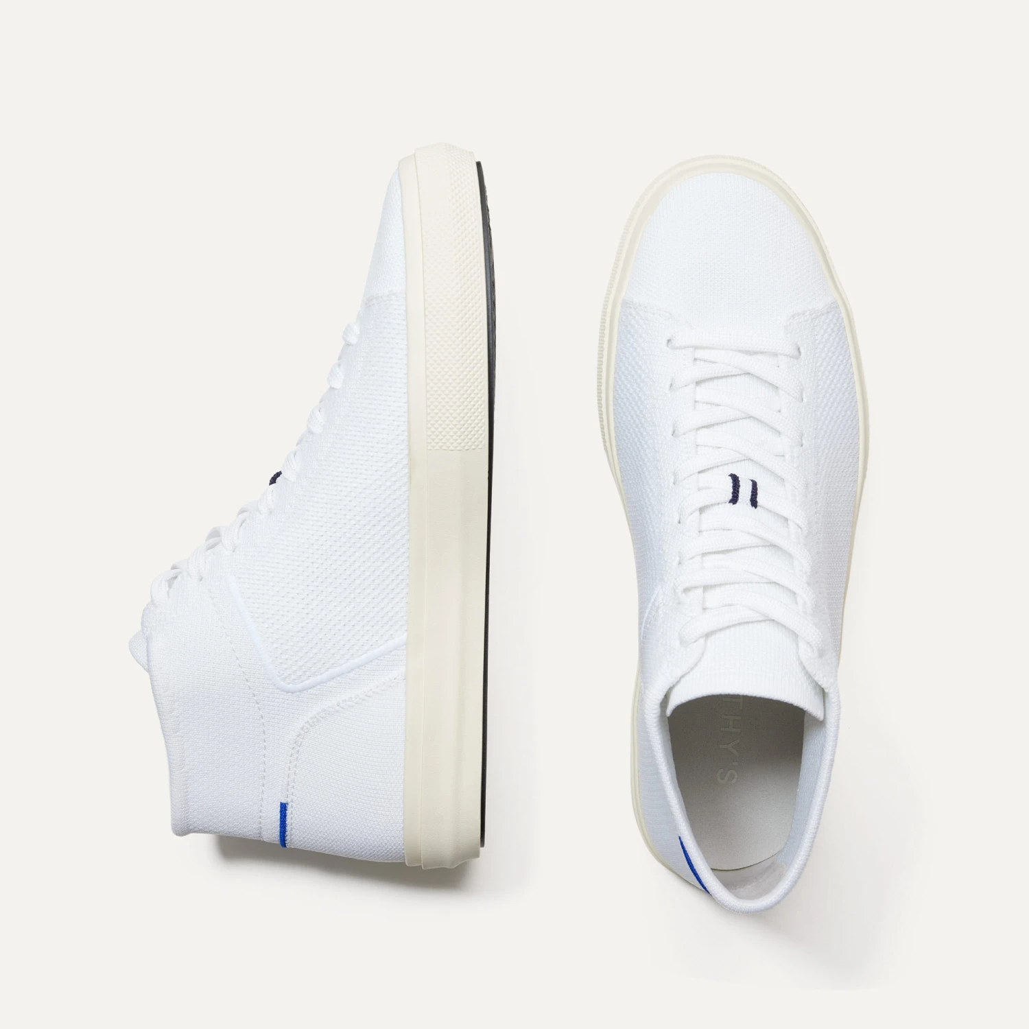 Rothy's The Men's High Top Sneaker - Bright White 4 Rothy's The Men's High Top Sneaker - Bright White - Image 4