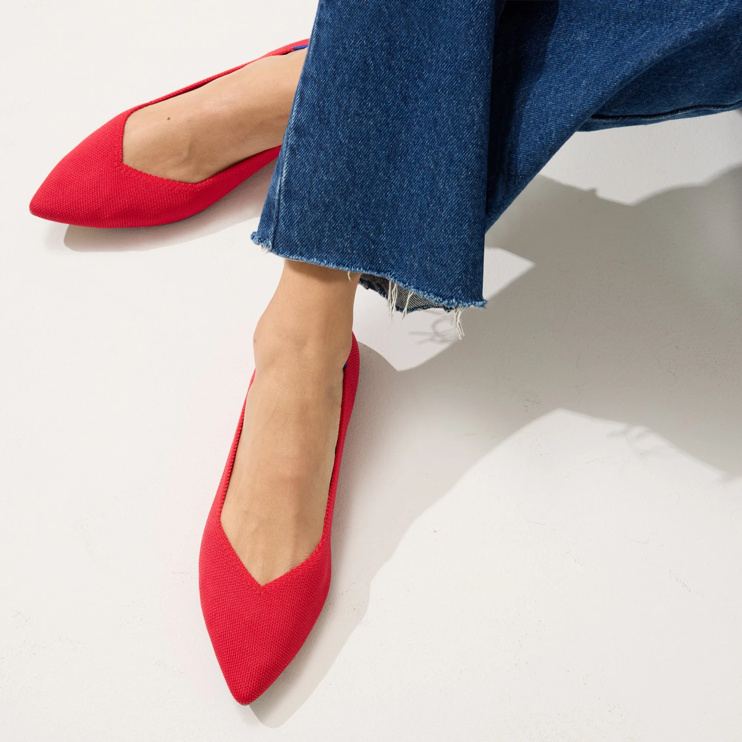 Rothy's The Point II - Lollipop Red 2 Rothy's The Point II - Lollipop Red - Image 2