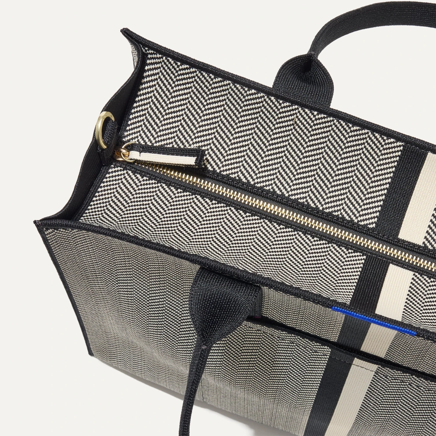 Rothy's The Classic Tote - Mist Herringbone 8 Rothy's The Classic Tote - Mist Herringbone - Image 8