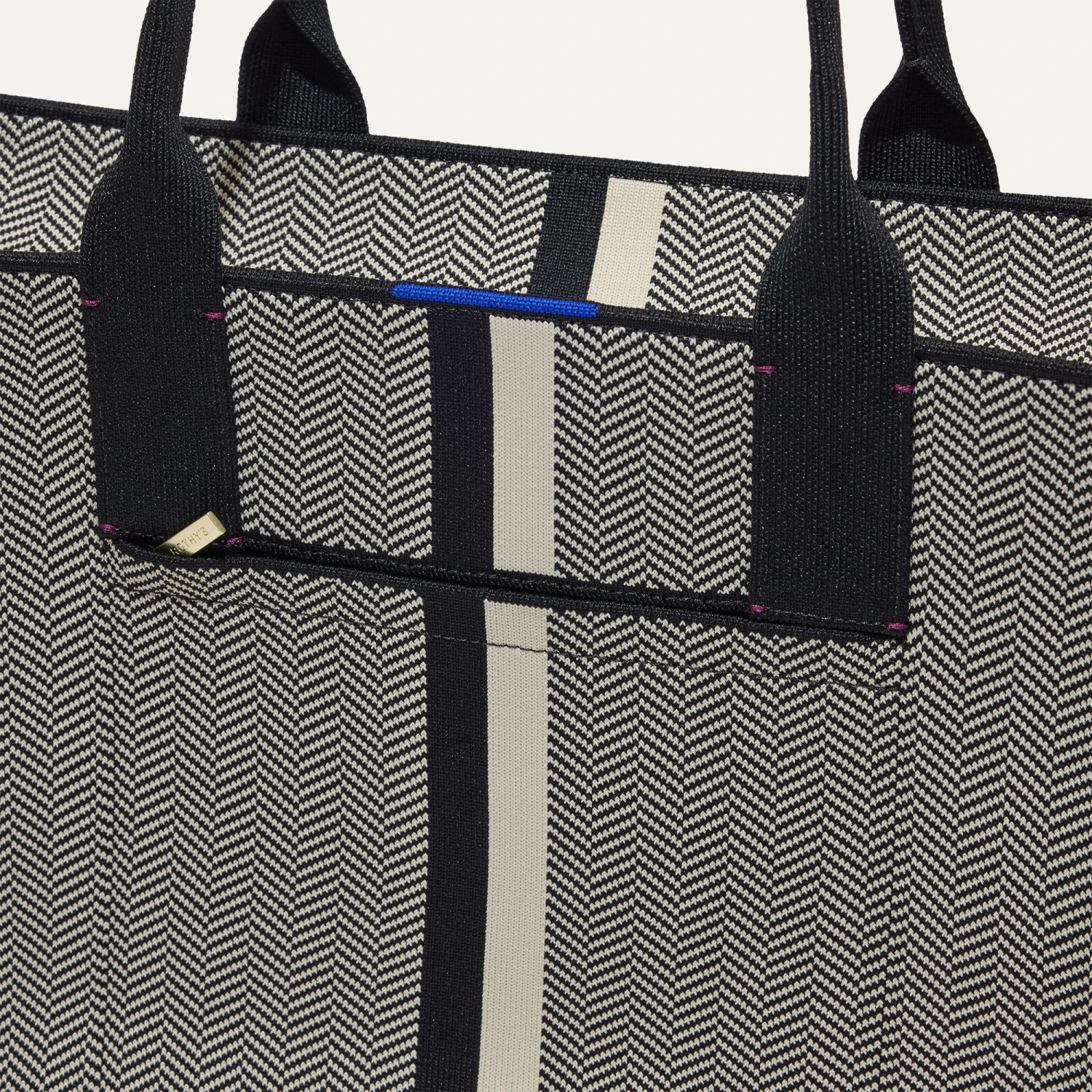 Rothy's The Classic Tote - Mist Herringbone 7 Rothy's The Classic Tote - Mist Herringbone - Image 7