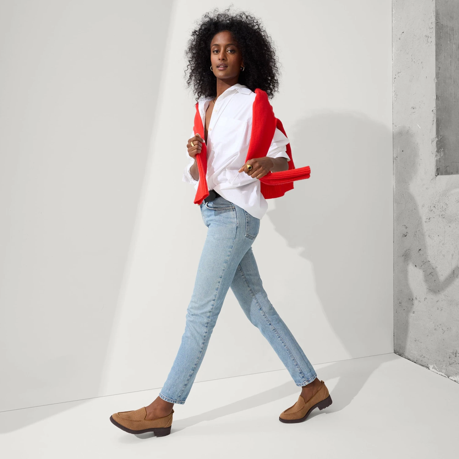 Rothy's The Lug Loafer - Teak Herringbone 3 Rothy's The Lug Loafer - Teak Herringbone - Image 3