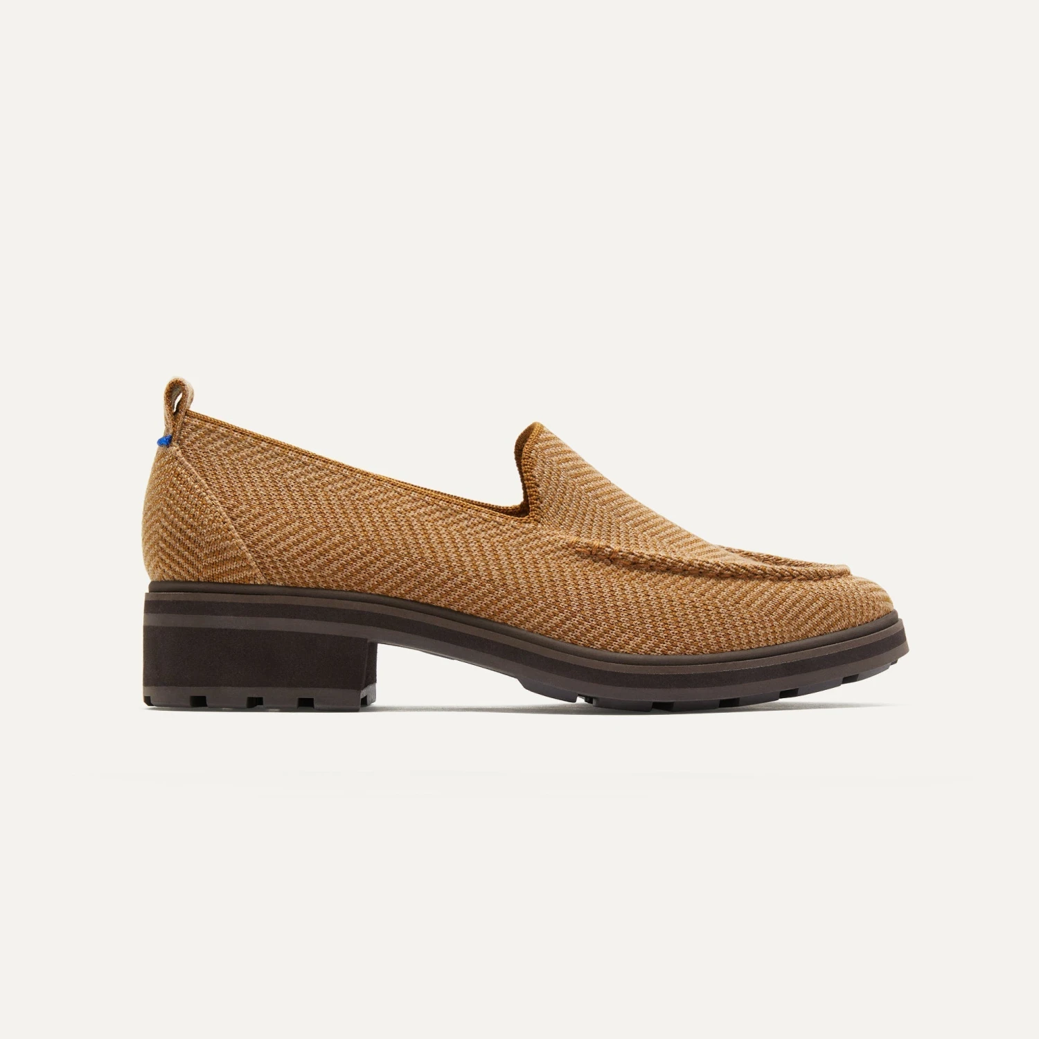 Rothy's The Lug Loafer - Teak Herringbone 1 Rothy's The Lug Loafer - Teak Herringbone