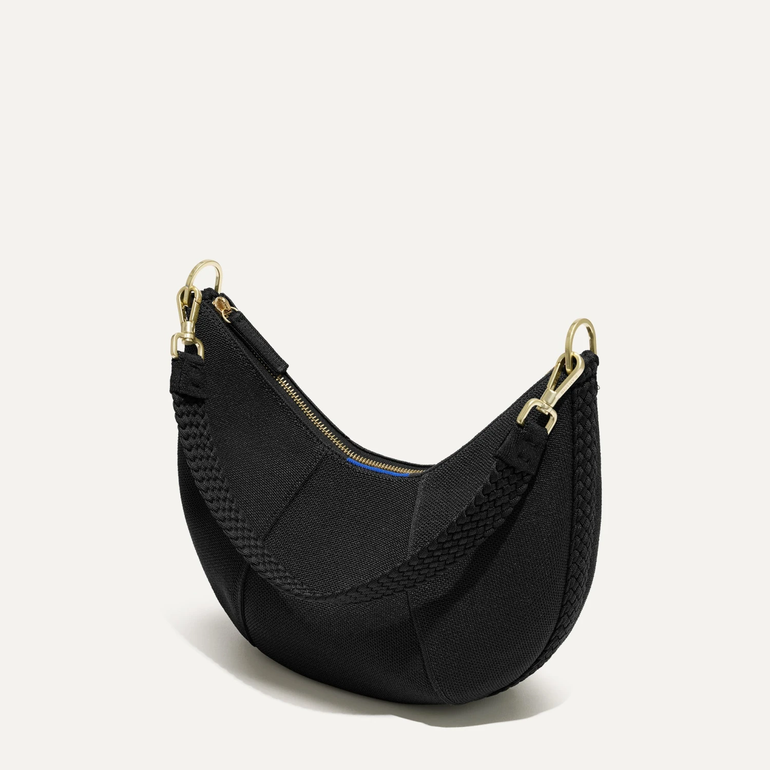 Rothy's The Crescent Bag - Black Licorice 5 Rothy's The Crescent Bag - Black Licorice - Image 5