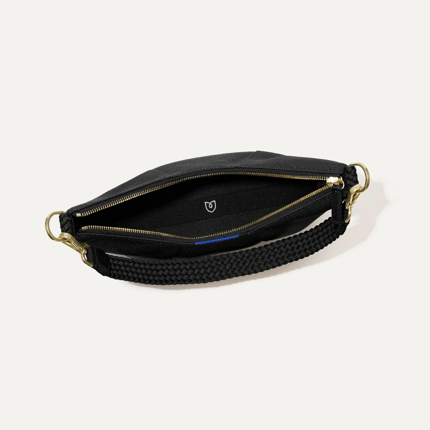 Rothy's The Crescent Bag - Black Licorice 6 Rothy's The Crescent Bag - Black Licorice - Image 6