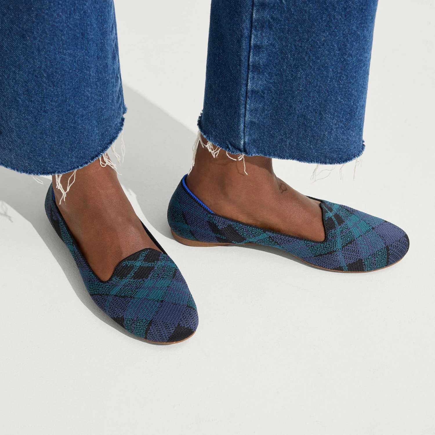Rothy's The Lounge Loafer - Preppy Plaid 2 Rothy's The Lounge Loafer - Preppy Plaid - Image 2