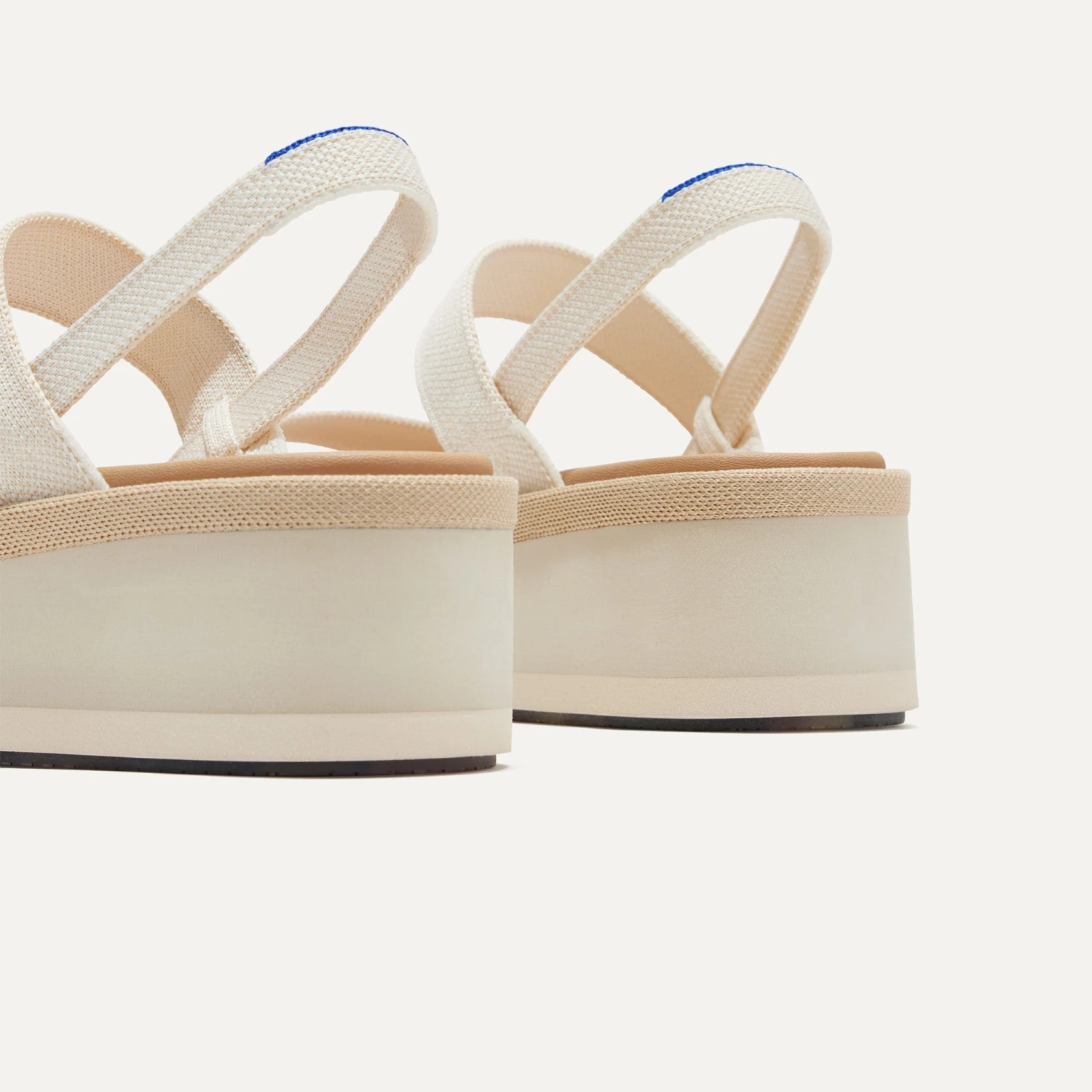 Rothy's The Lightweight Wedge Sandal - Salt 5 Rothy's The Lightweight Wedge Sandal - Salt - Image 5