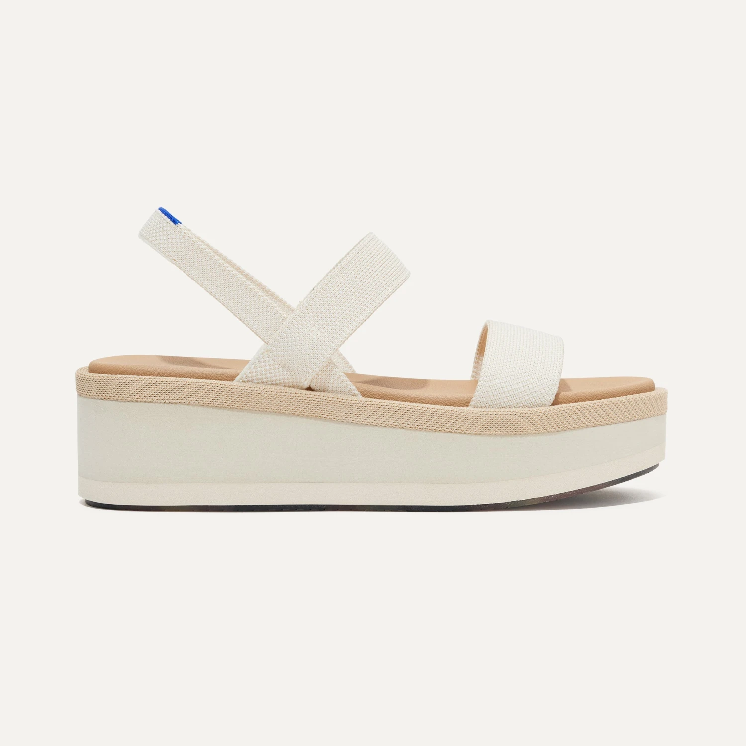 Rothy's The Lightweight Wedge Sandal - Salt 4 Rothy's The Lightweight Wedge Sandal - Salt - Image 4