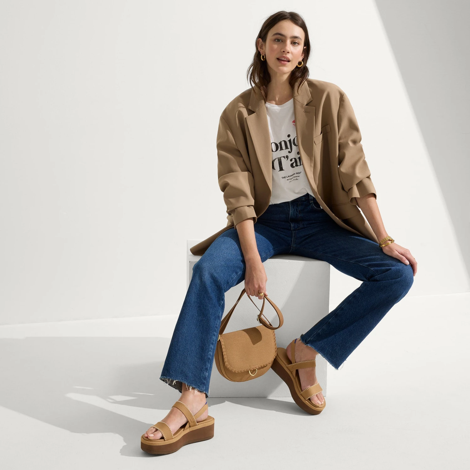 Rothy's The Lightweight Wedge Sandal - Wren Whipstitch 3 Rothy's The Lightweight Wedge Sandal - Wren Whipstitch - Image 3