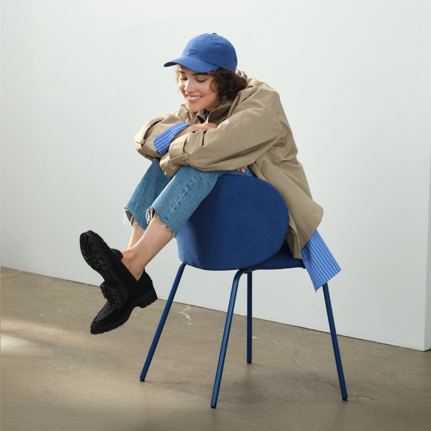 Rothy's The Lug Loafer - Black Bouclé 3 Rothy's The Lug Loafer - Black Bouclé - Image 3