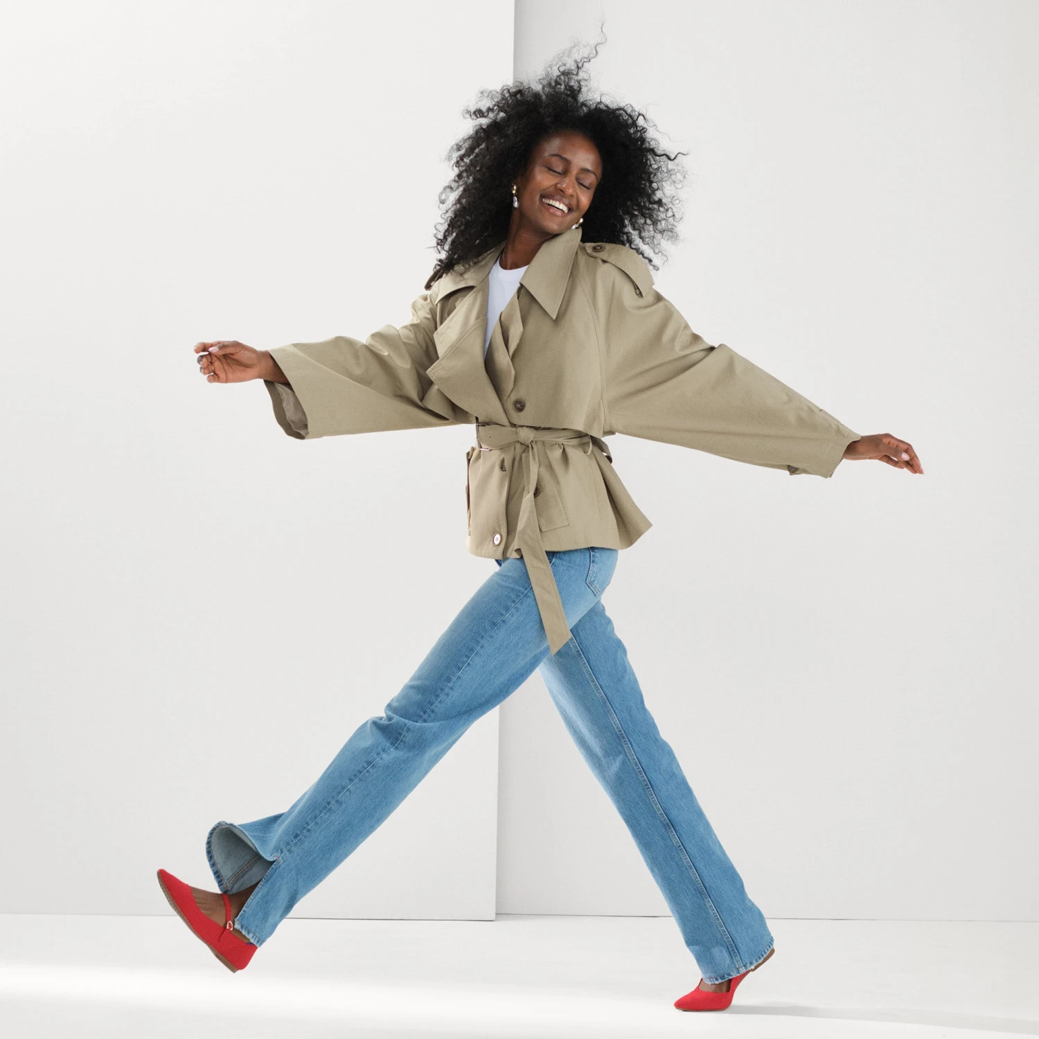 Rothy's The Point Mary Jane II - Red Crisp 3 Rothy's The Point Mary Jane II - Red Crisp - Image 3