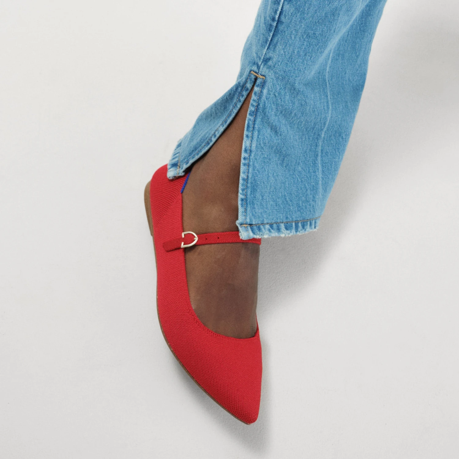 Rothy's The Point Mary Jane II - Red Crisp 2 Rothy's The Point Mary Jane II - Red Crisp - Image 2