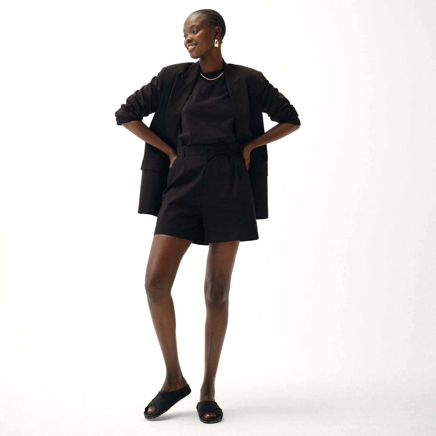 Rothy's The Weekend Slide - Black 3 Rothy's The Weekend Slide - Black - Image 3