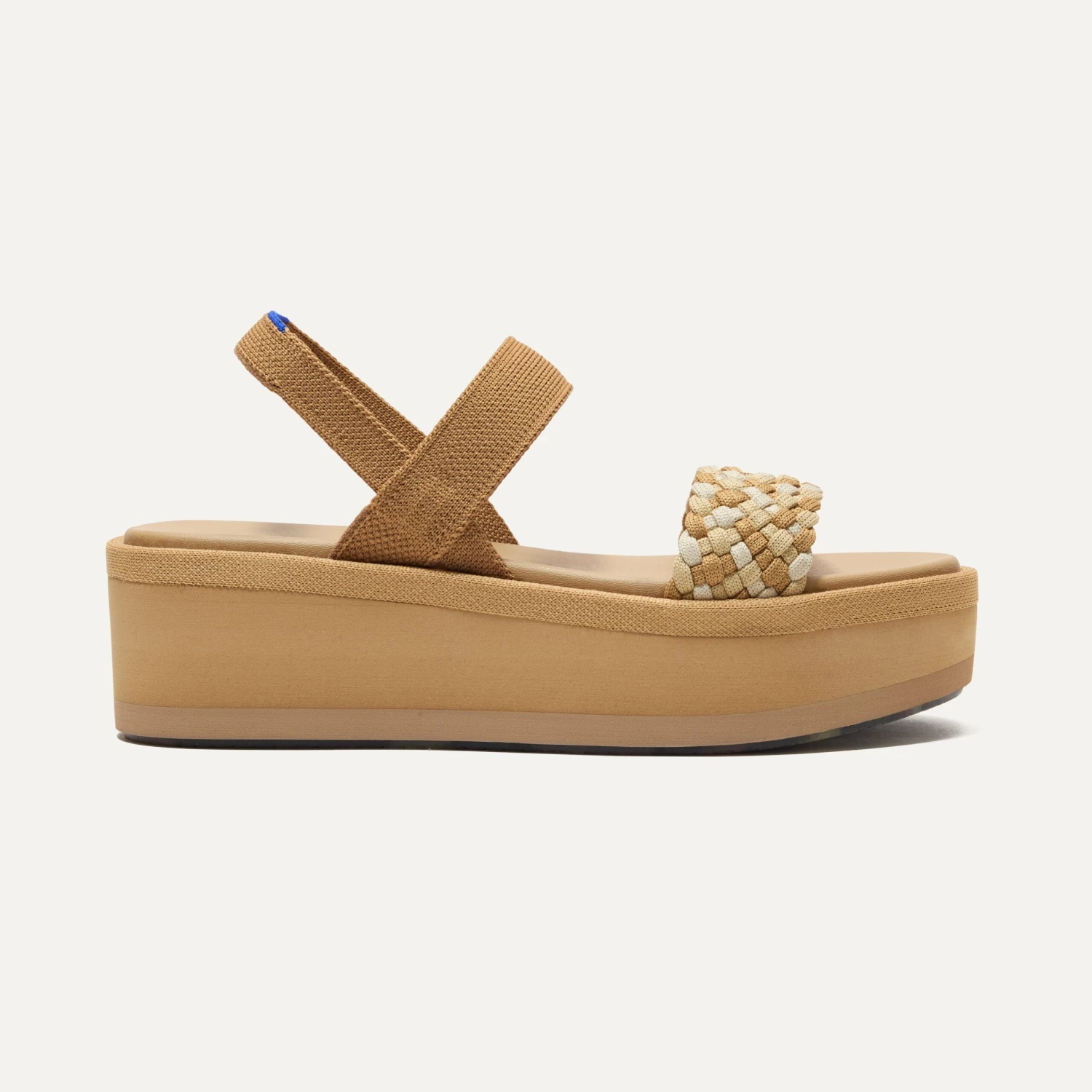 Rothy's The Lightweight Wedge Sandal - Beach Sand Woven 2 Rothy's The Lightweight Wedge Sandal - Beach Sand Woven - Image 2