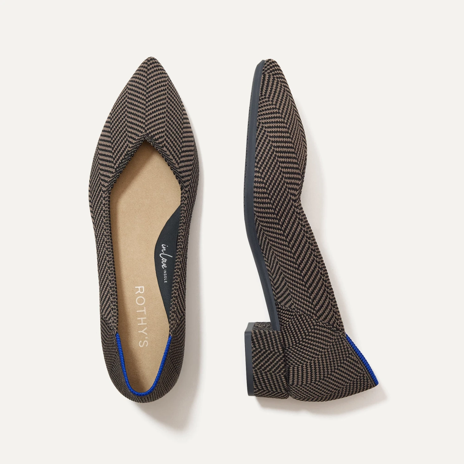 Rothy's The High Point - Sparrow Herringbone 1 Rothy's The High Point - Sparrow Herringbone