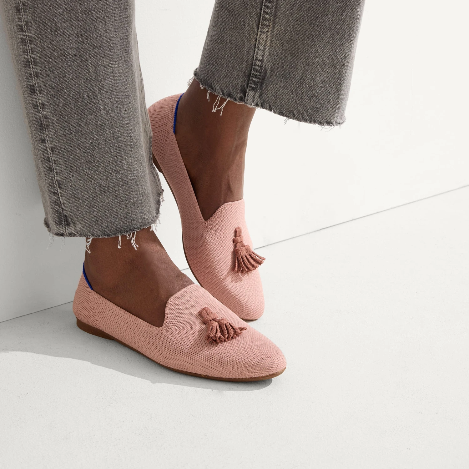 Rothy's The Almond Tassel Loafer - Maple Pink 3 Rothy's The Almond Tassel Loafer - Maple Pink - Image 3