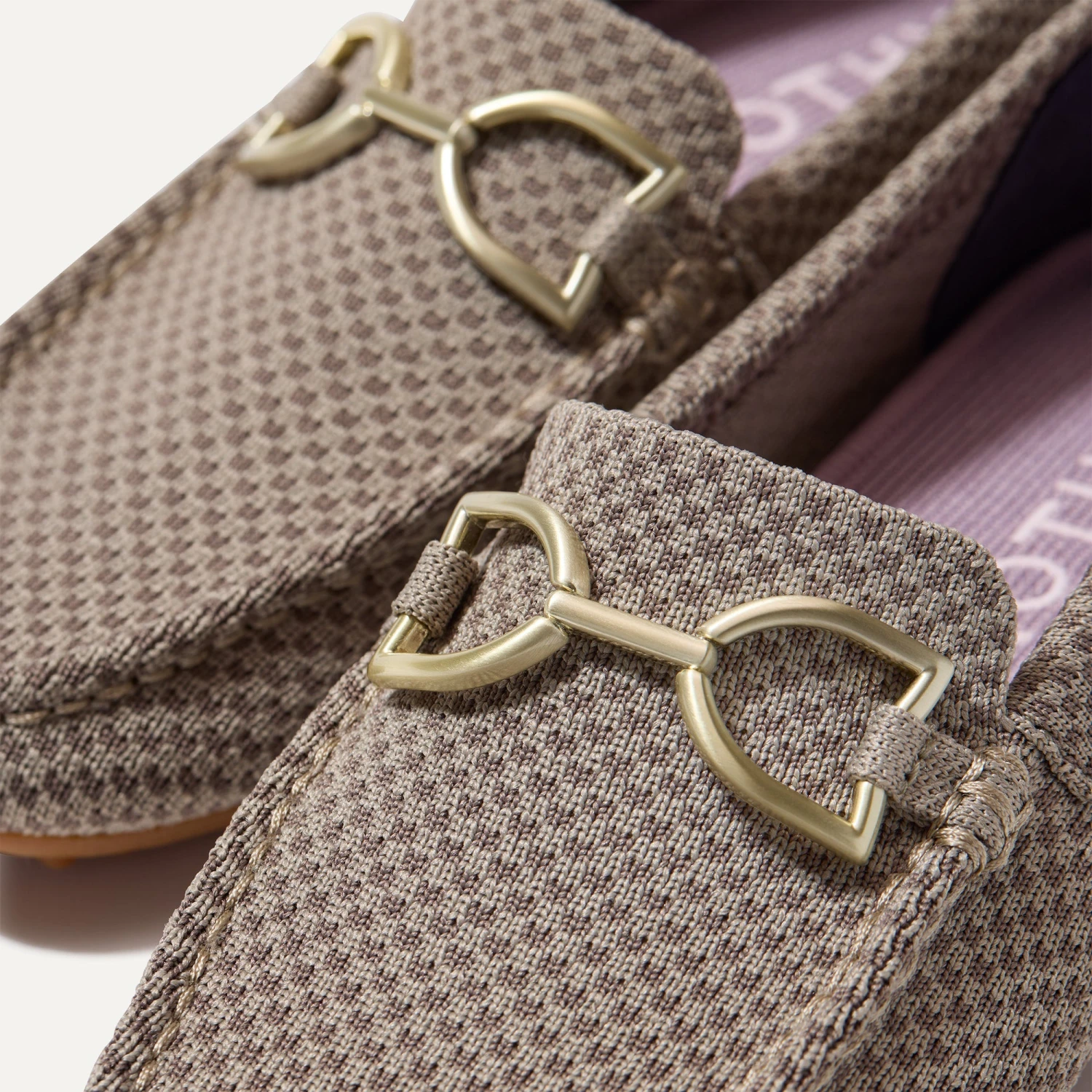 Rothy's The Double Bit Driver - Latte Micro Check 2 Rothy's The Double Bit Driver - Latte Micro Check - Image 2