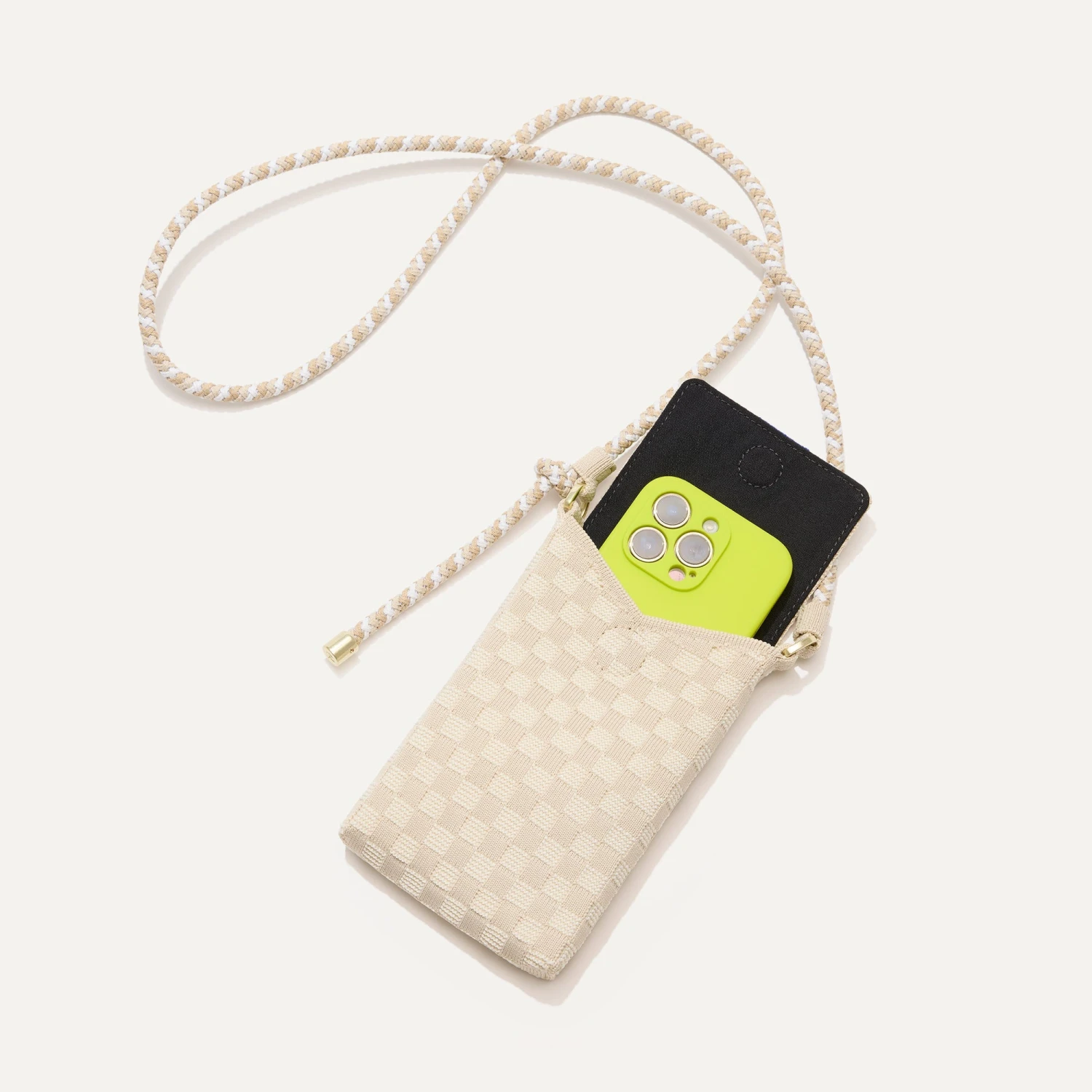 Rothy's The Phone Crossbody - White Sand 5 Rothy's The Phone Crossbody - White Sand - Image 5