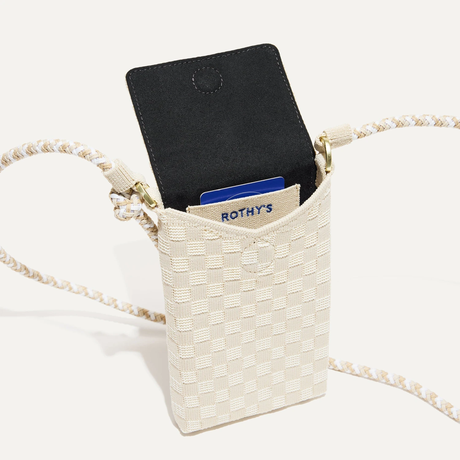 Rothy's The Phone Crossbody - White Sand 6 Rothy's The Phone Crossbody - White Sand - Image 6