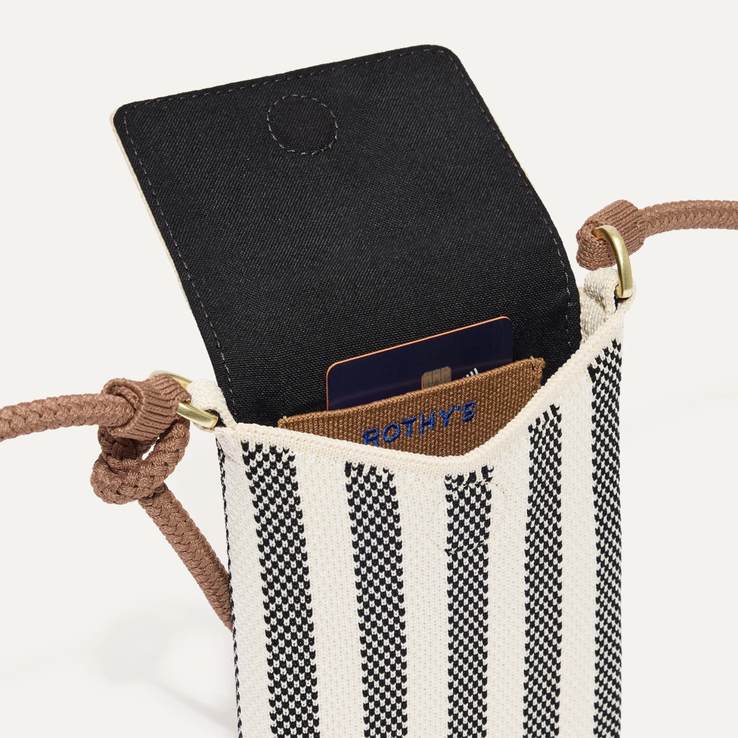 Rothy's The Phone Crossbody - Cabana Stripe 5 Rothy's The Phone Crossbody - Cabana Stripe - Image 5