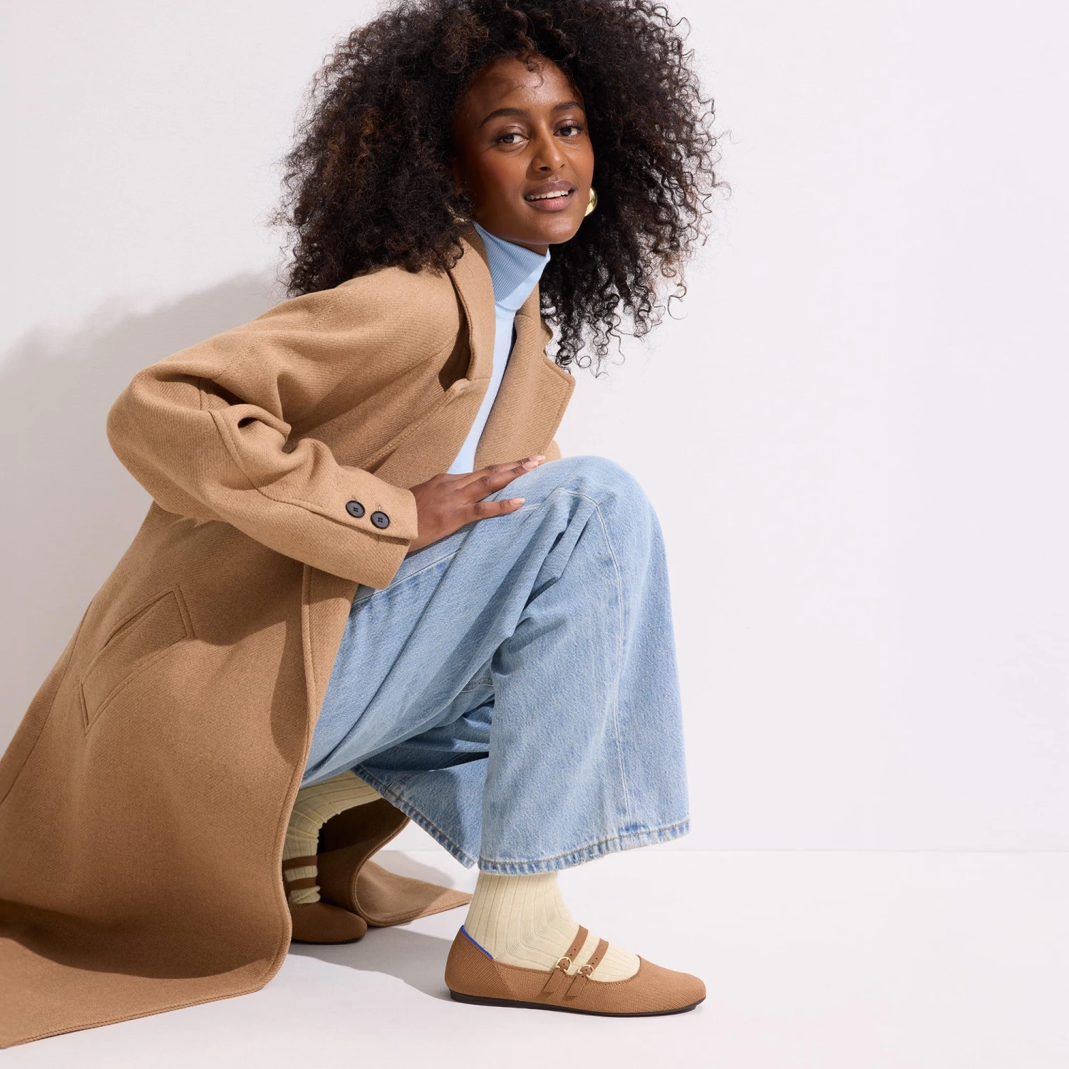 Rothy's The Double Buckle Mary Jane - Java Chip 4 Rothy's The Double Buckle Mary Jane - Java Chip - Image 4