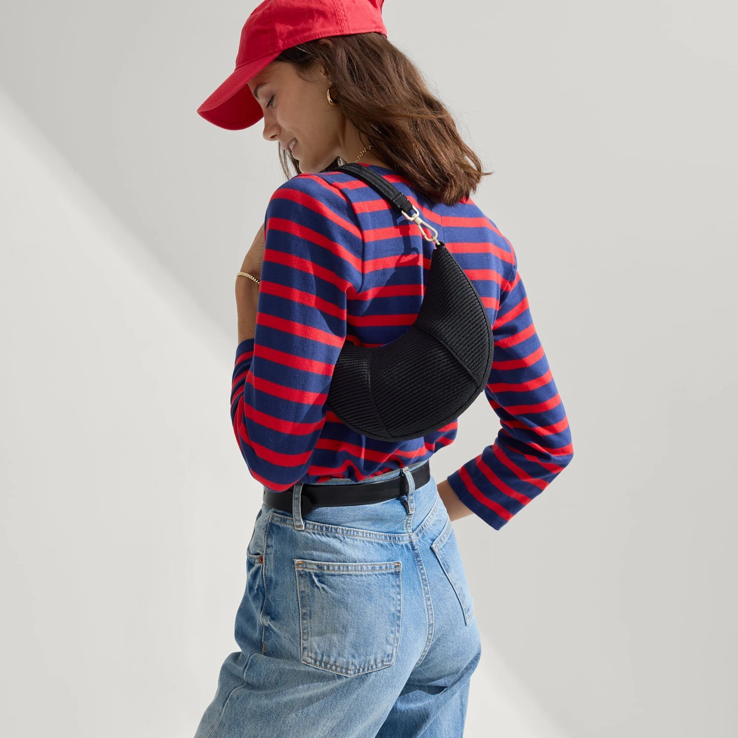 Rothy's The Mini Crescent Bag - Black 3 Rothy's The Mini Crescent Bag - Black - Image 3