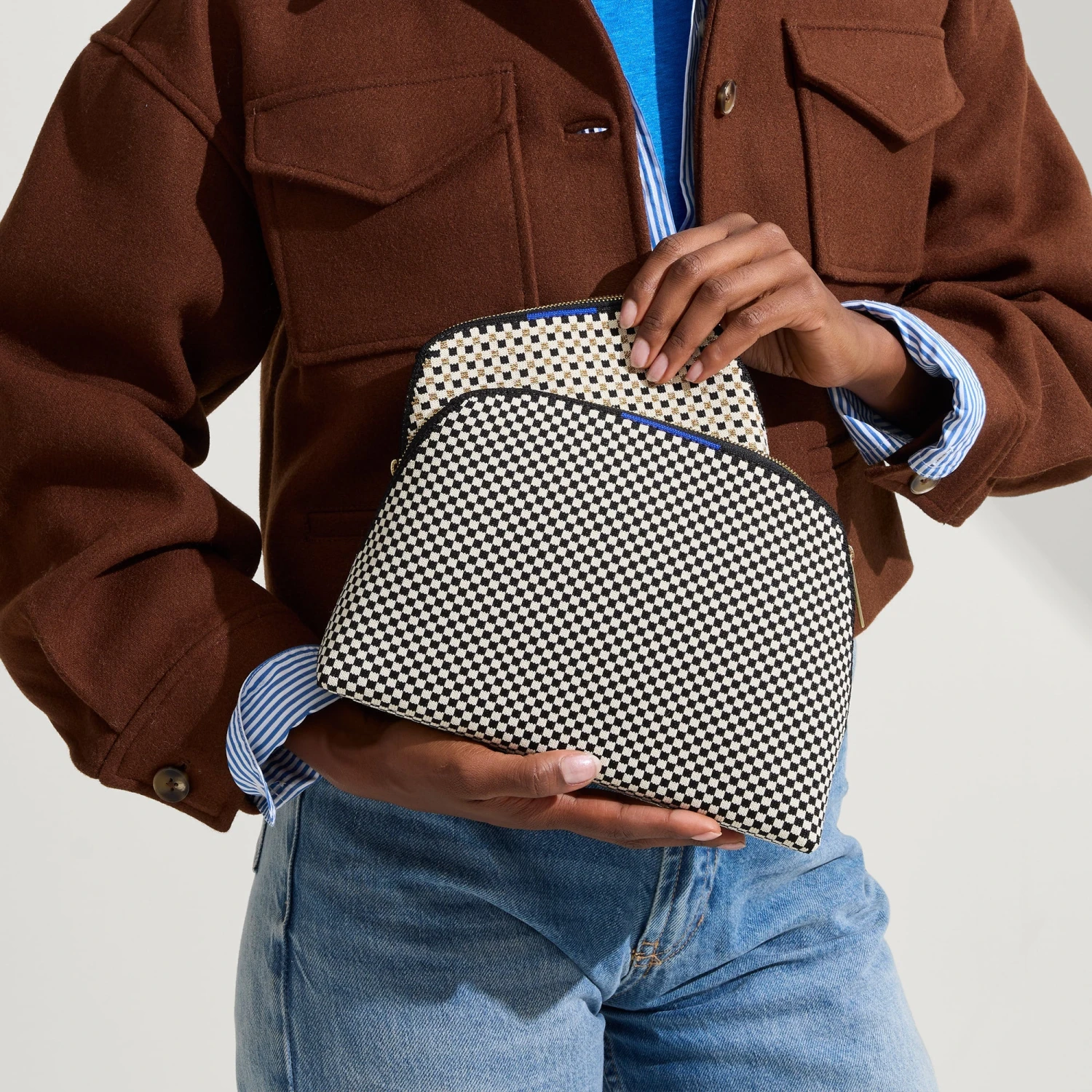 Rothy's The Vanity Set - Black And White Micro Check 3 Rothy's The Vanity Set - Black And White Micro Check - Image 3