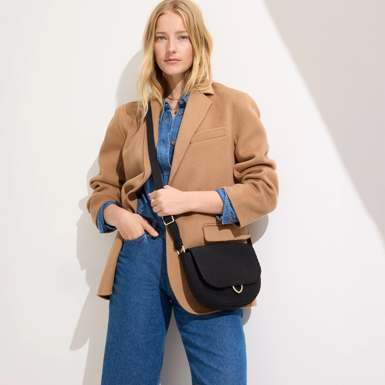 Rothy's The Saddle Bag - Black 3 Rothy's The Saddle Bag - Black - Image 3