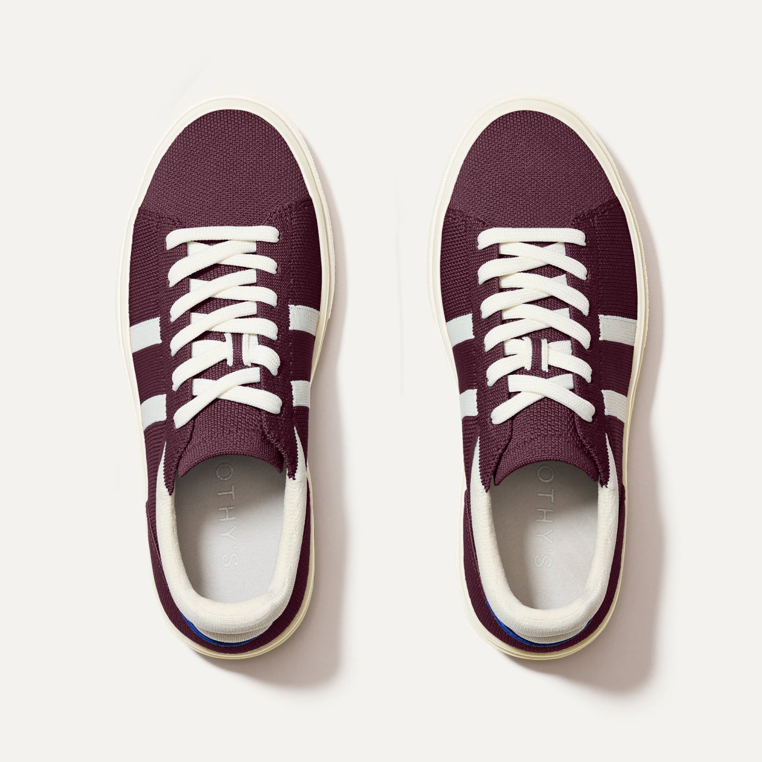 Rothy's The Women's RS02 Sneaker - Burgundy Blitz 4 Rothy's The Women's RS02 Sneaker - Burgundy Blitz - Image 4