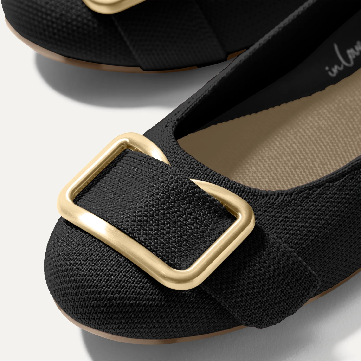 Rothy's The Emblem Ballet Flat - Black 2 Rothy's The Emblem Ballet Flat - Black - Image 2