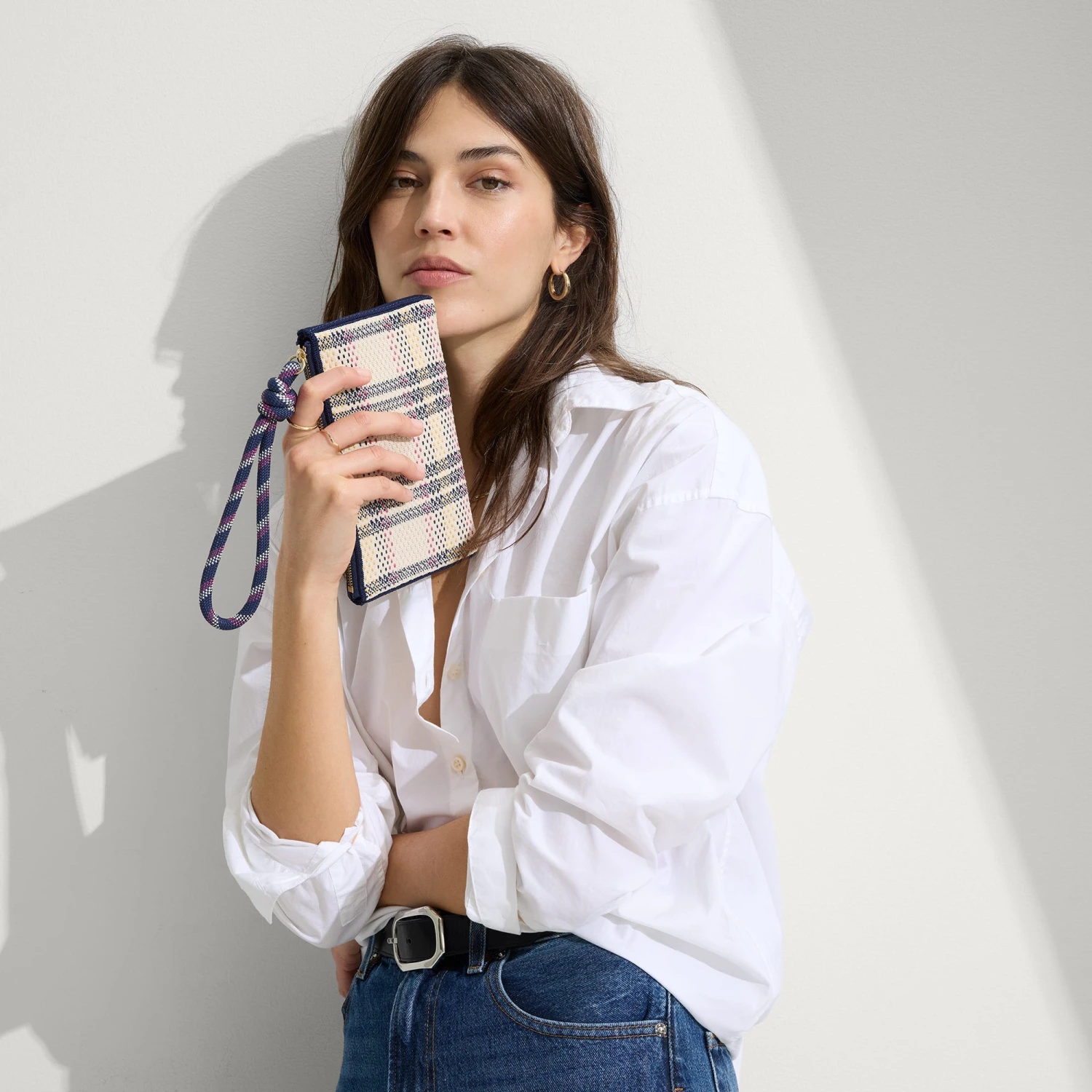 Rothy's The Wallet Wristlet - Spring Plaid 3 Rothy's The Wallet Wristlet - Spring Plaid - Image 3