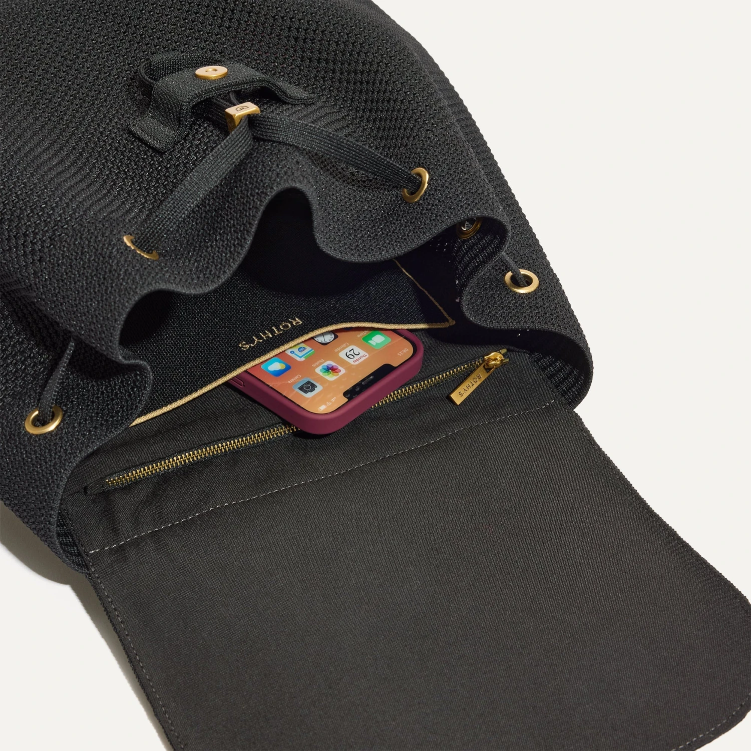 Rothy's The Cinch Backpack - Black 7 Rothy's The Cinch Backpack - Black - Image 7