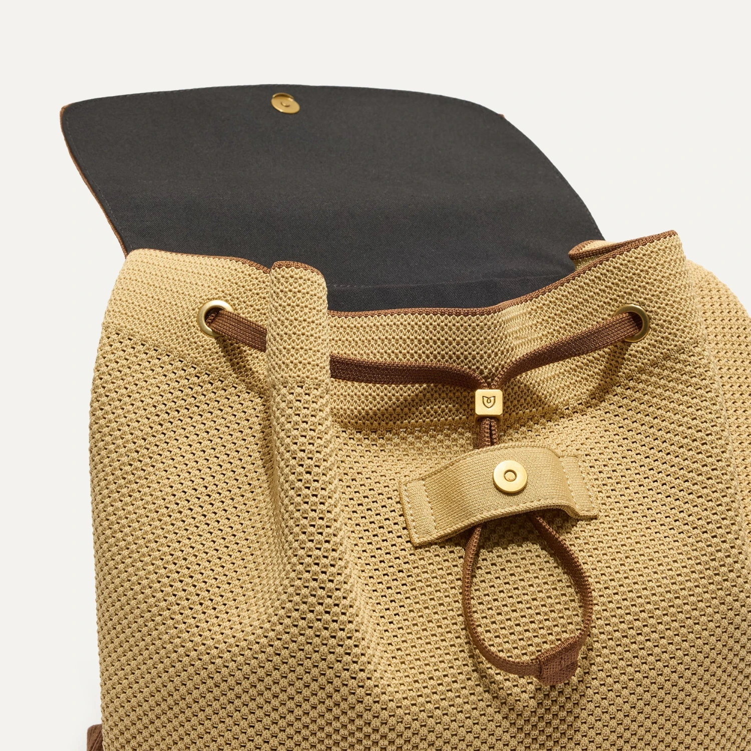 Rothy's The Cinch Backpack - Brown Butter 5 Rothy's The Cinch Backpack - Brown Butter - Image 5