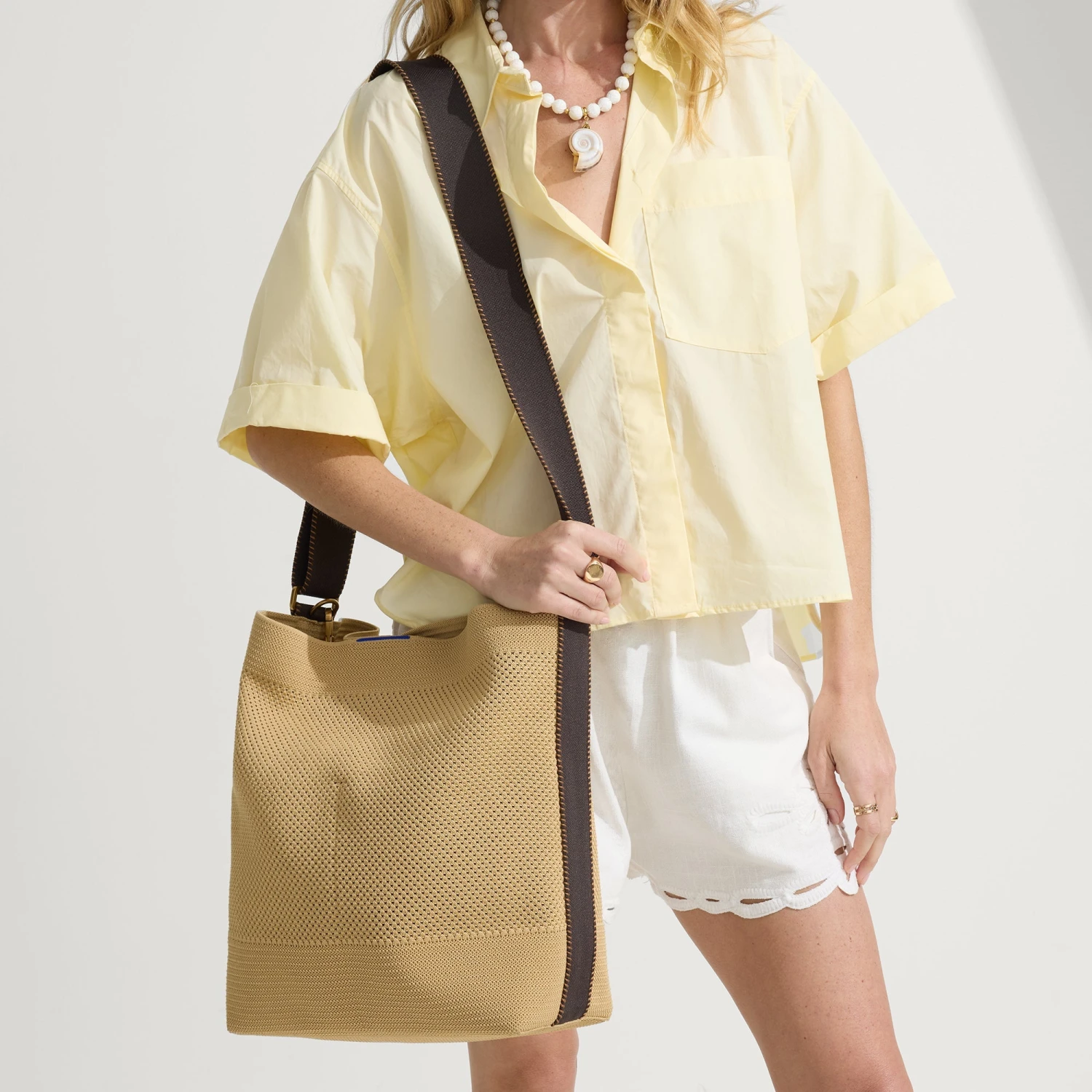 Rothy's The Bucket Bag - Brown Butter 3 Rothy's The Bucket Bag - Brown Butter - Image 3